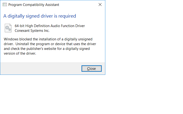 lenovo conexant audio driver windows 10